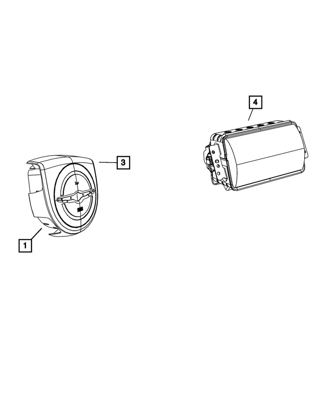 20052010 Chrysler 300 Air Bag Module Cover 1AF34XDVAB My Mopar Parts