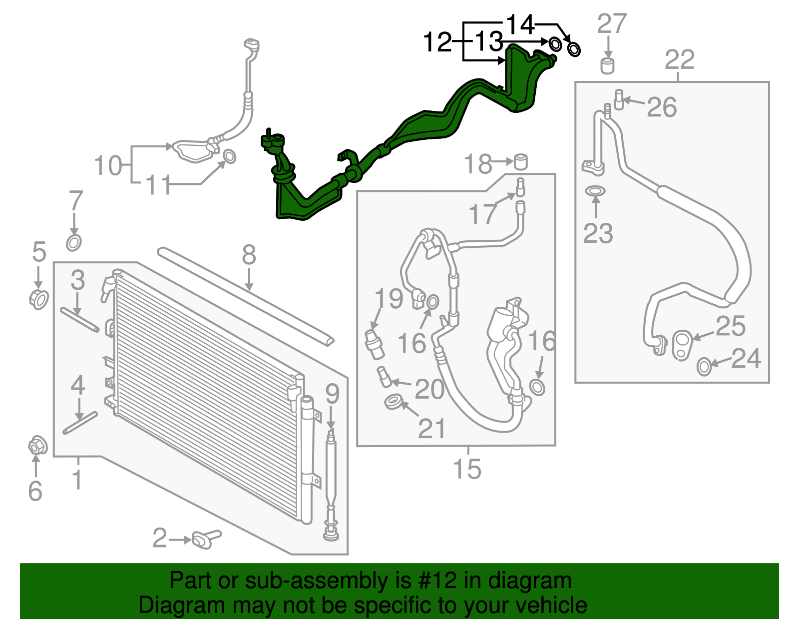 Motorcraft™ A/C Pipe - Ford (YF-38053)