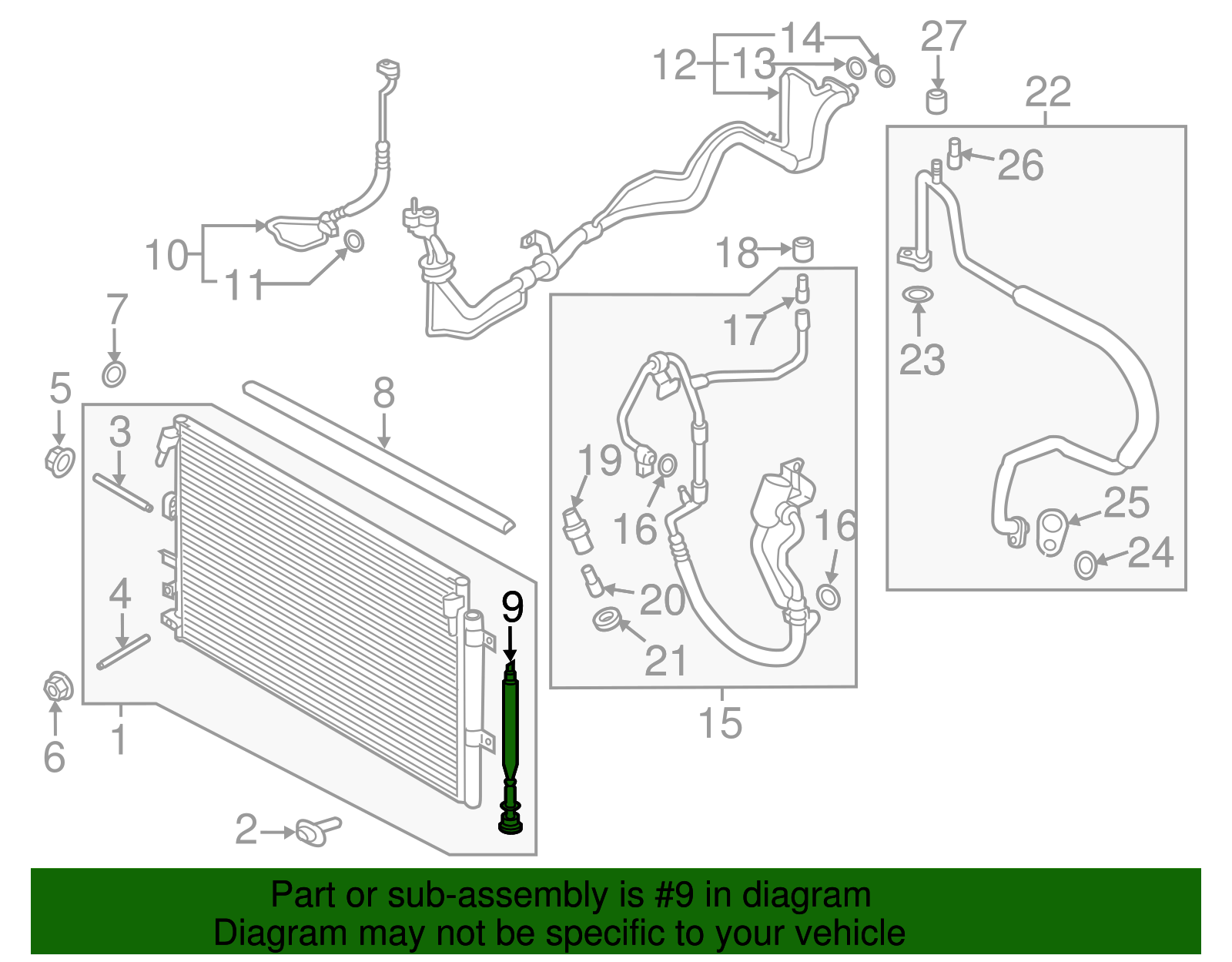 Motorcraft™ A/C Receiver Drier - Ford (YF-38377)
