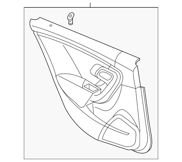 Genuine Door Trim Panel for 20102011 Saab 95 Part 13314263 Over