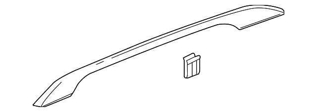 GM OEM Roof Rack Rail Luggage Carrier-Rail Cover Right 20831892 GM OEM Roof Rack Rail Luggage Carrier-Rail Cover Right 20831892