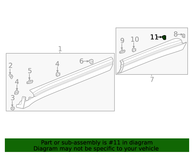 20132023 GM OEM NEW GM 1320 Chevrolet Exterior Rocker Panel Molding