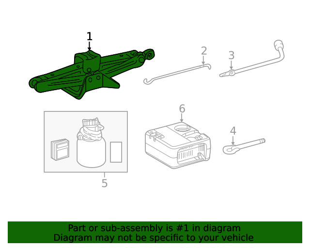 20172023 Toyota Floor Jack 0911147051 Toyota Parts Center