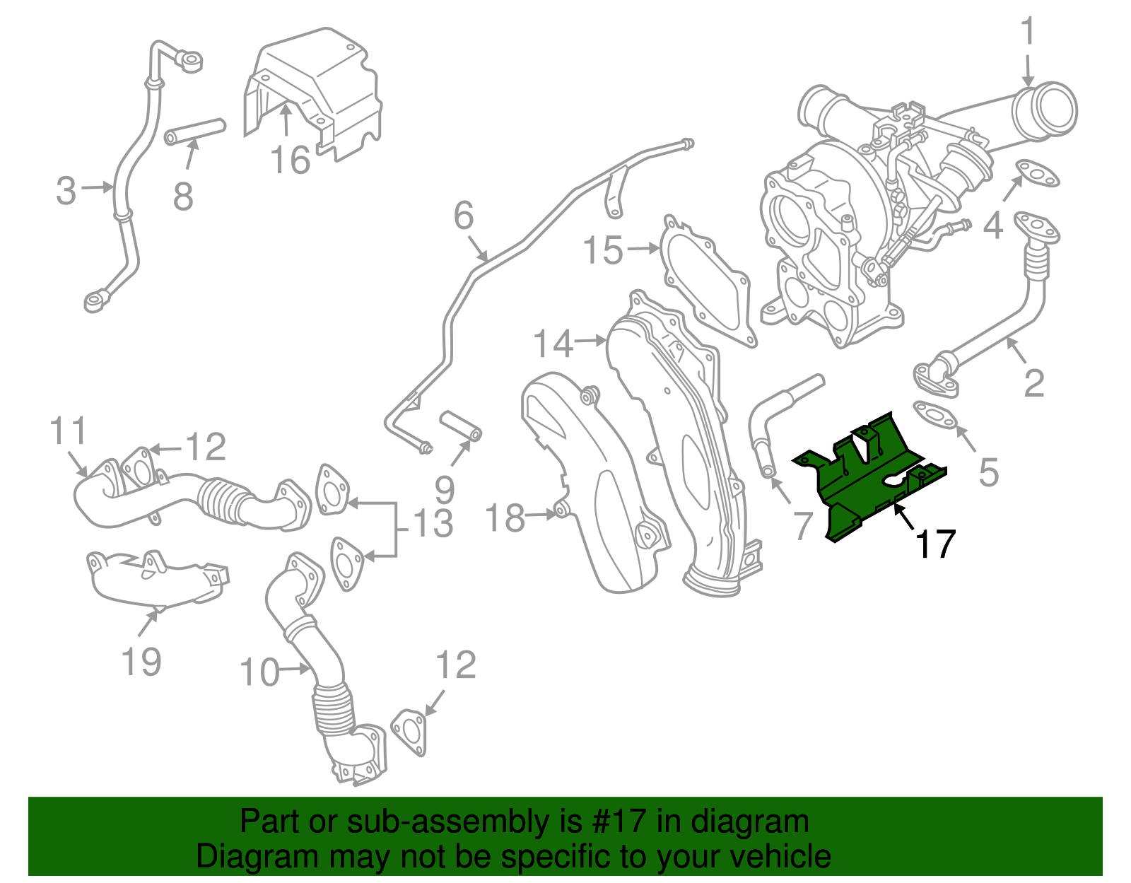 Turbocharger Heat Shield - GM (97303754)