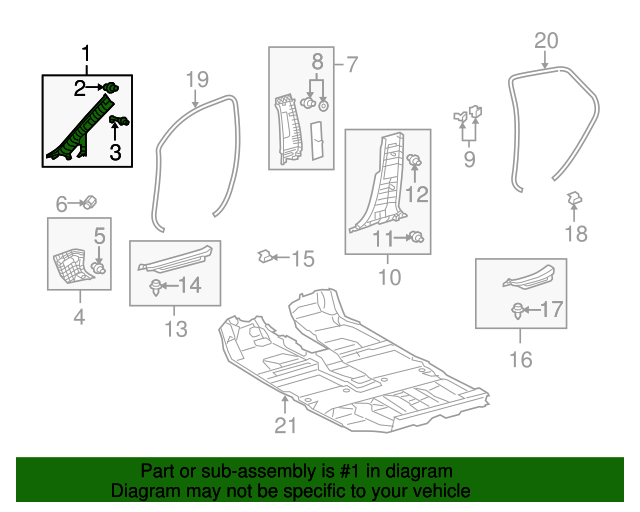 622200E081B0 Windshield Pillar Trim 2015 Lexus RX350 MyLexusParts