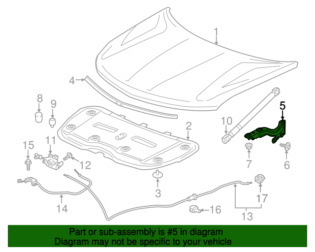 For Chevy Traverse 2018 2019 2020 2021 Driver Side Hood Hinge - Foto 8