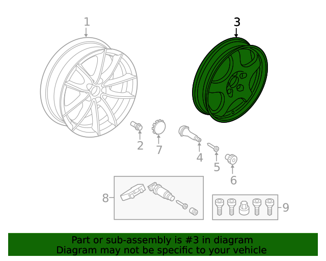 42611WAA07 Spare Tire 20202024 Toyota GR Supra Toyota Parts