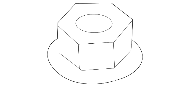 Trans Mount Bracket Nut - Scion (90118-WB607)