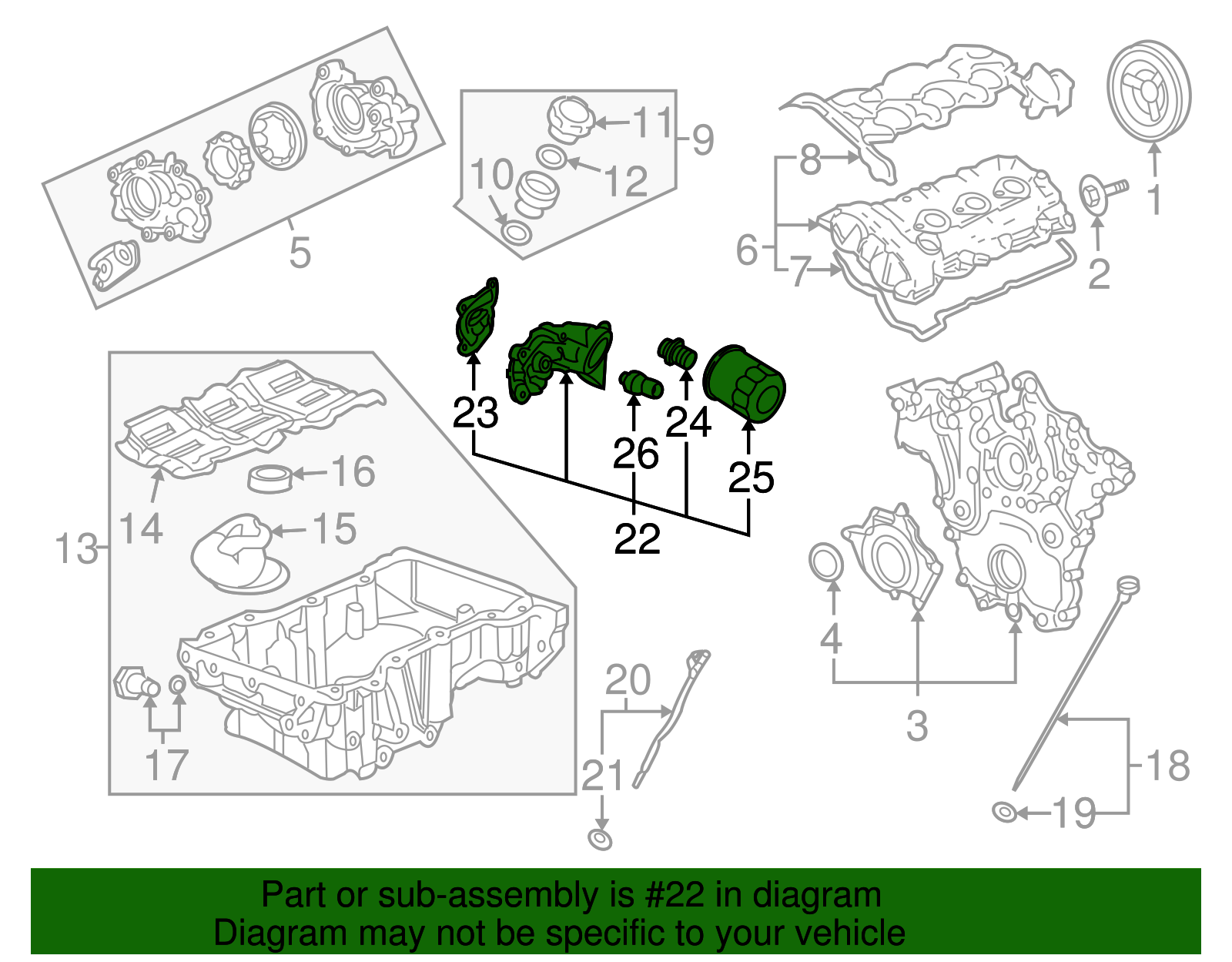 Engine Oil Filter Adapter - GM (12604839)