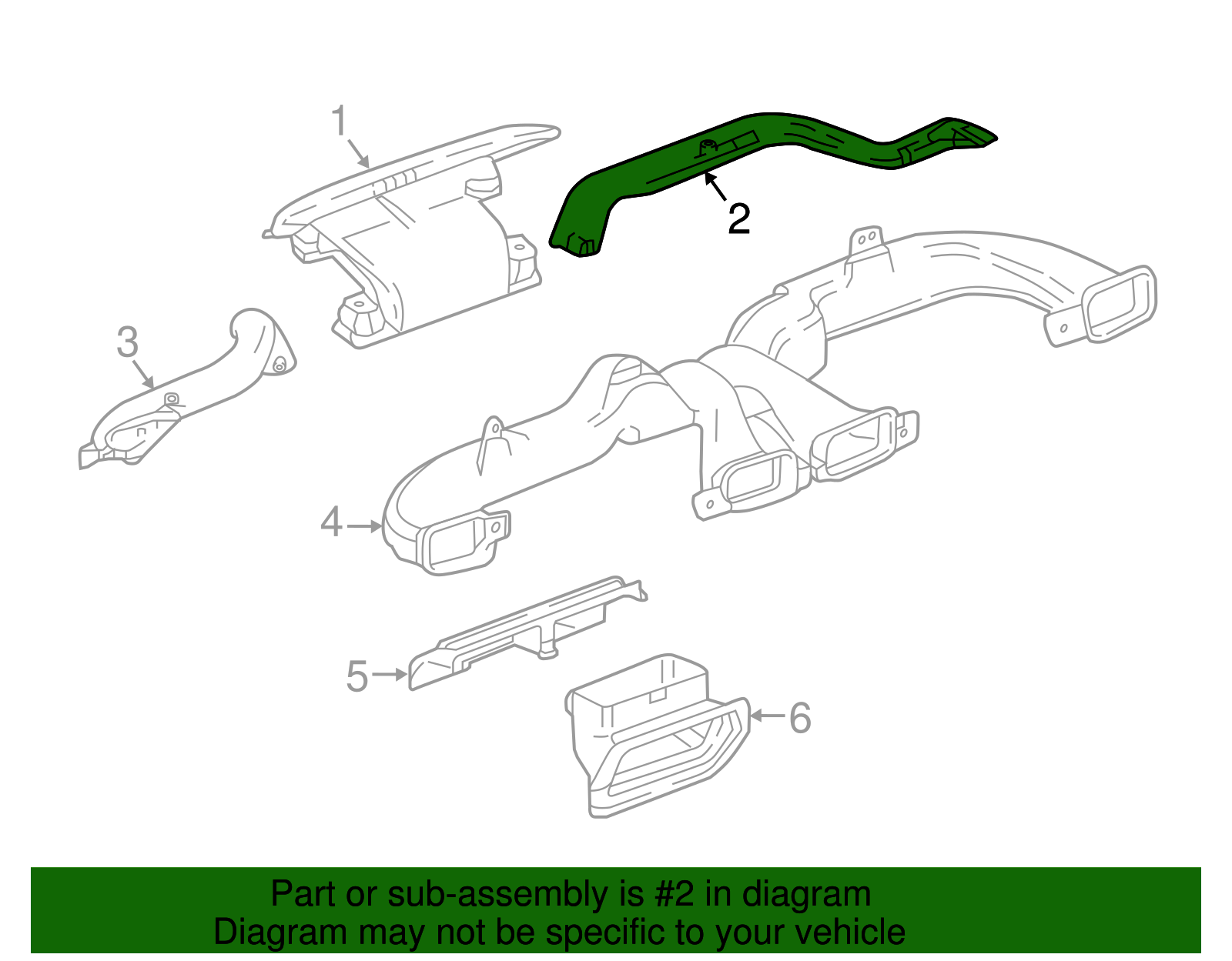 Outlet Duct - GM (84438704)