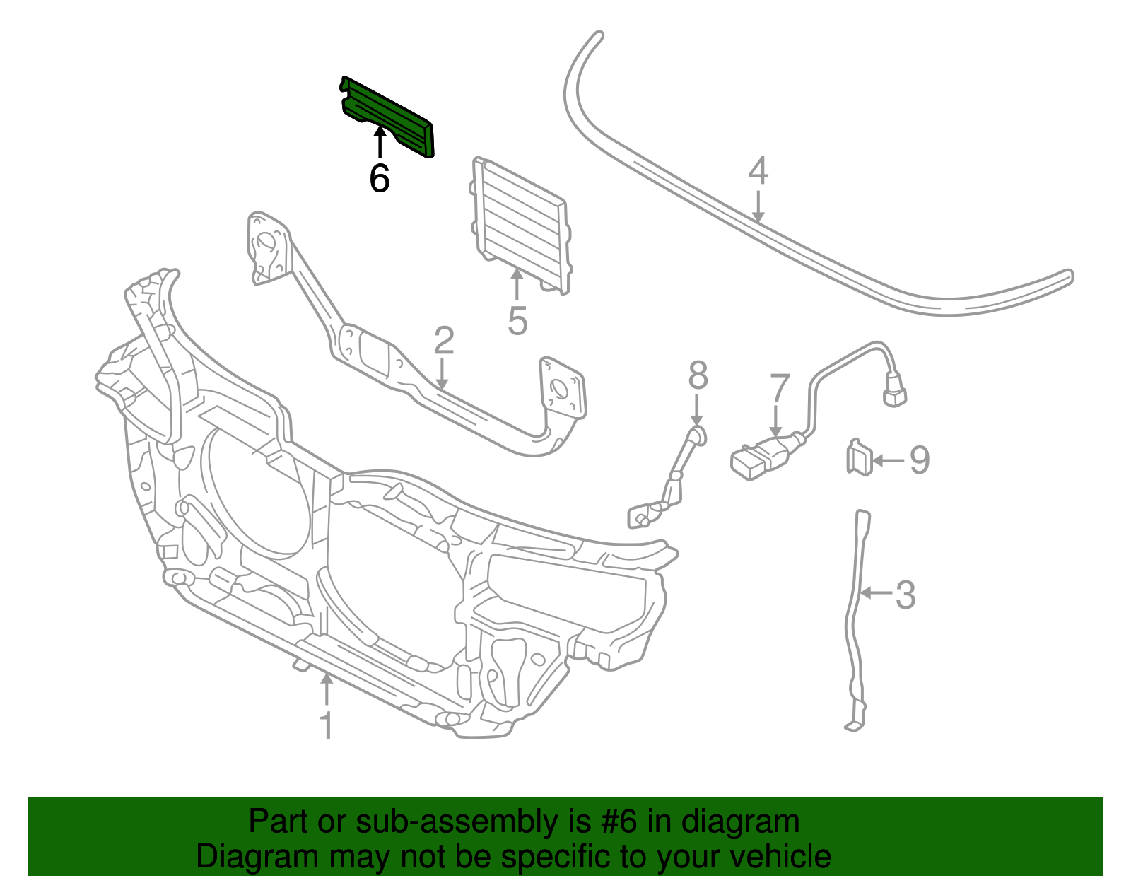 Louver - Volkswagen (8D0-121-223)