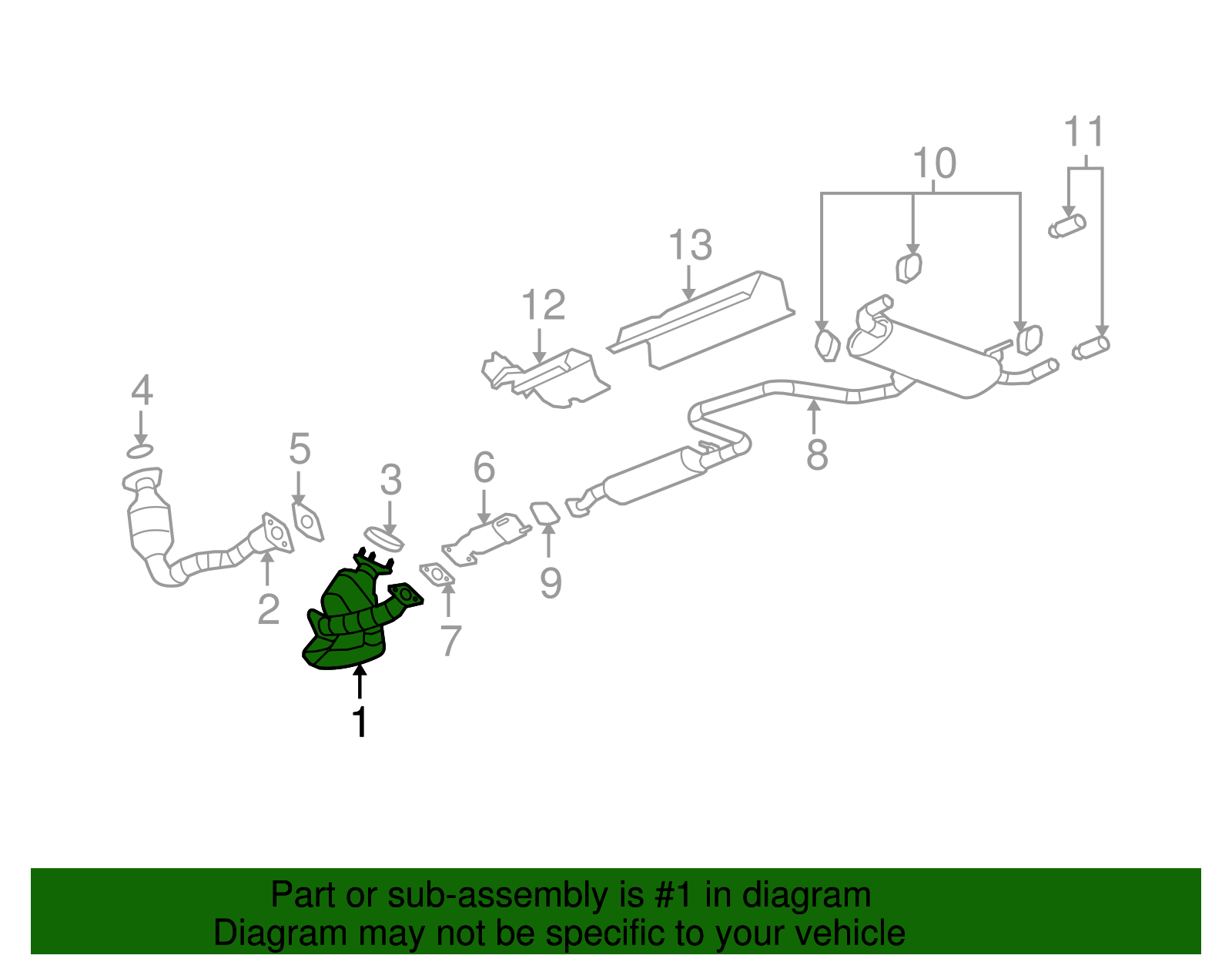 Three-Way Catalytic Converter - GM (19418971)
