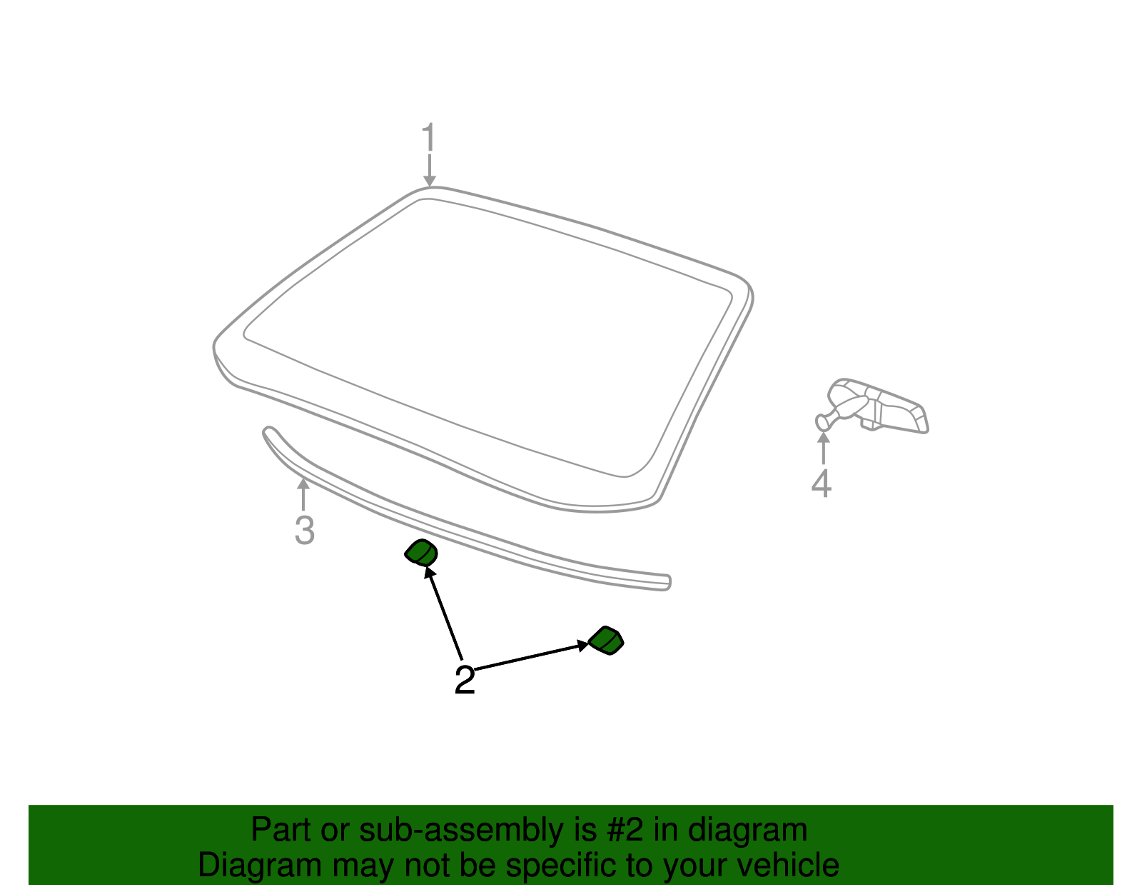 Windshield Support - GM (25666124)