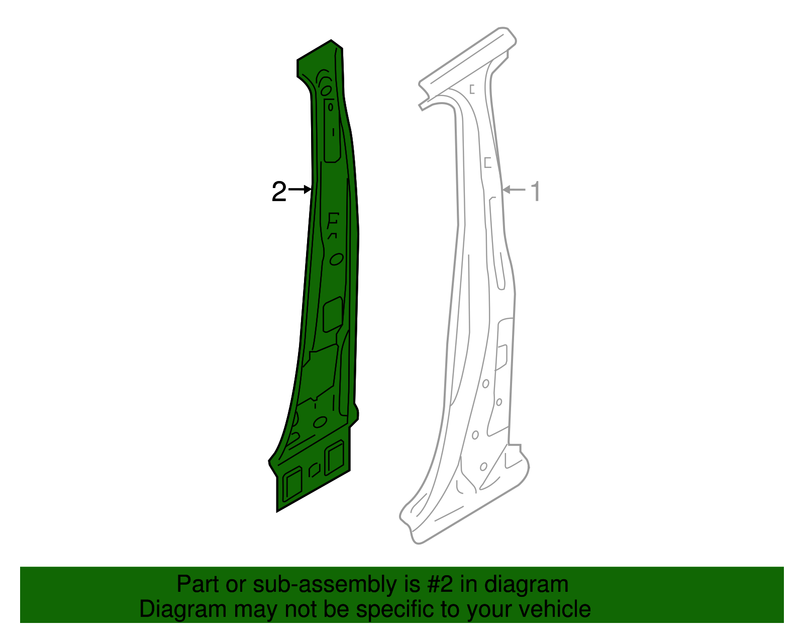 Inner Center Pillar 3CN-809-443