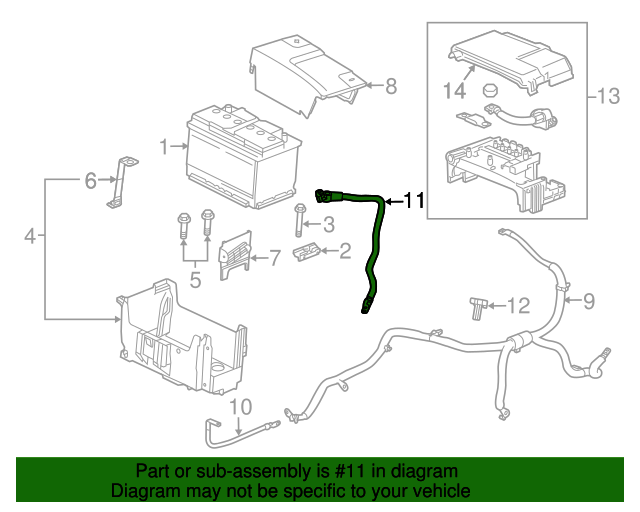 22900974 GM Negative Battery Cable GM Parts Store