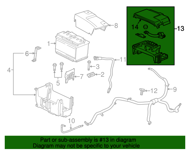 20102019 GM Engine Compartment Fuse Block 84499606 GM Parts Center