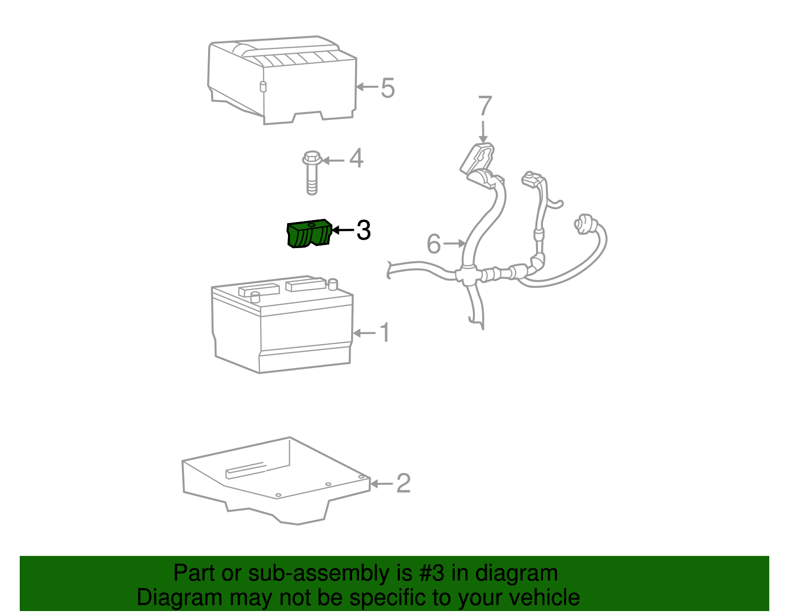 Hold Down Clamp - Ford (E7TZ-10718-B)