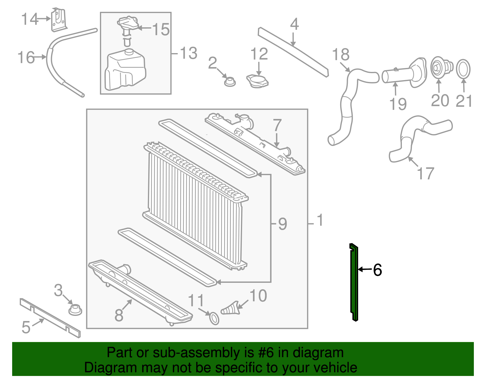 Radiator Air Seal - Toyota (16563-28010)