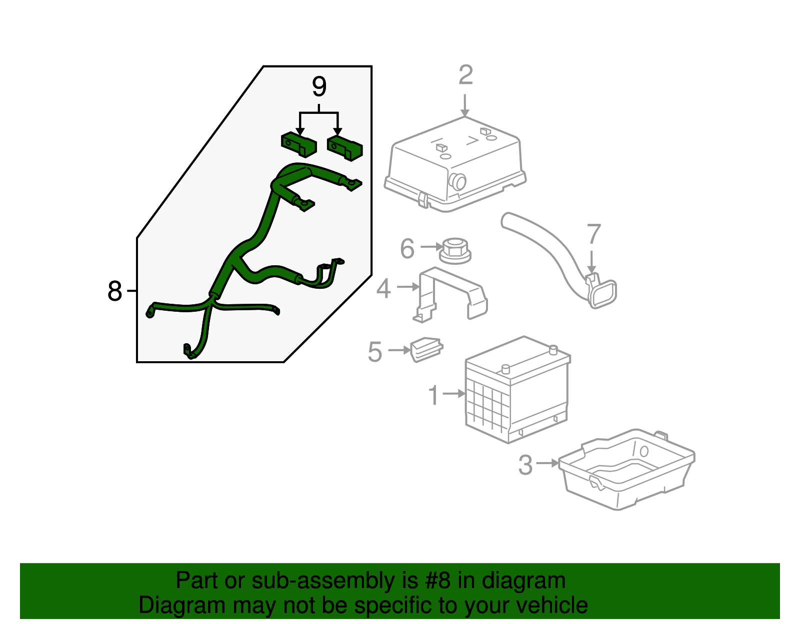 Harness Assembly-Eng Wrg & Bat Pos Cbl - GM (24301078)
