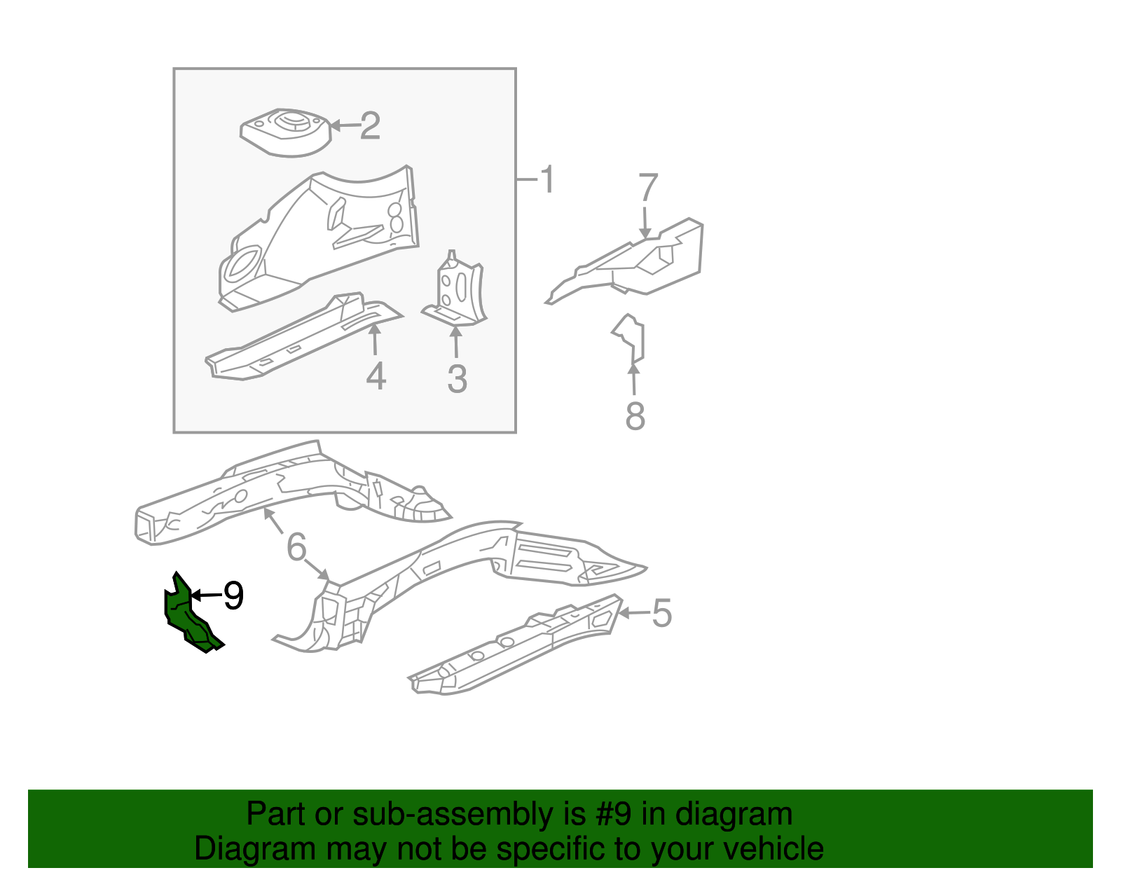 Mount Bracket Bracket - GM (25660650)