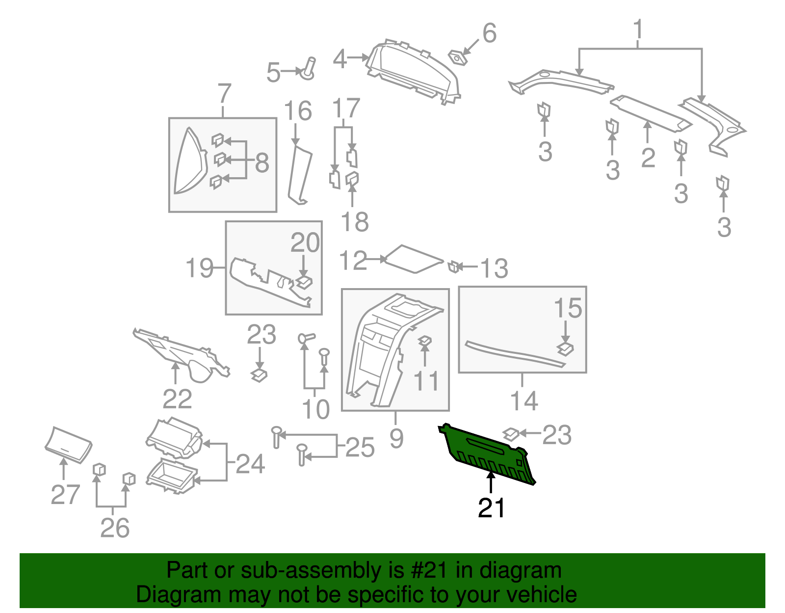 Panel, I/P Insl - GM (92254899)