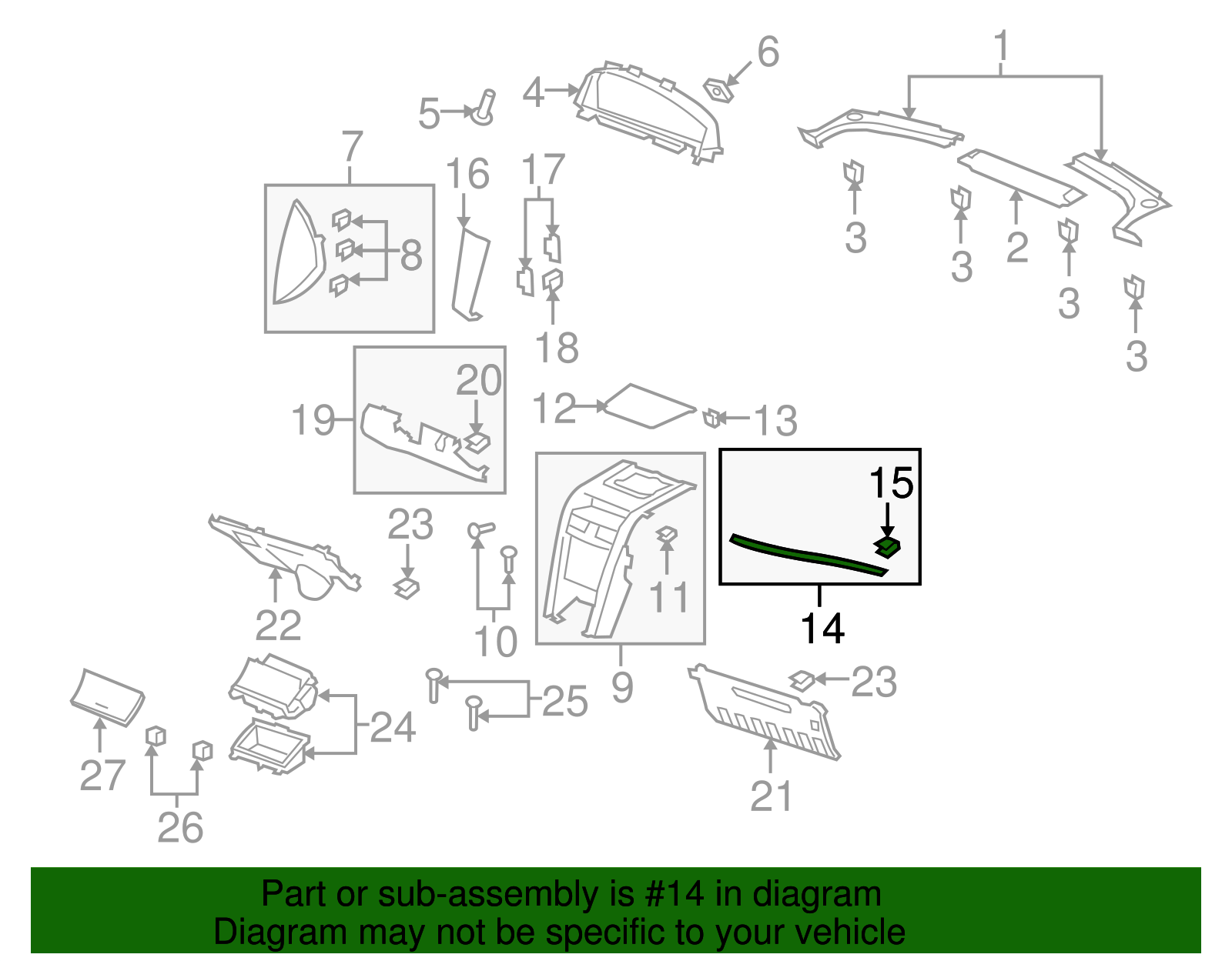 Applique, I/P Tr Plt - GM (92213828)