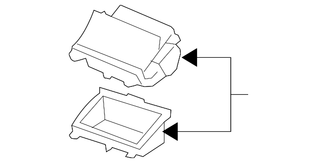 Compartment, I/P Lower Extension - GM (92206138)