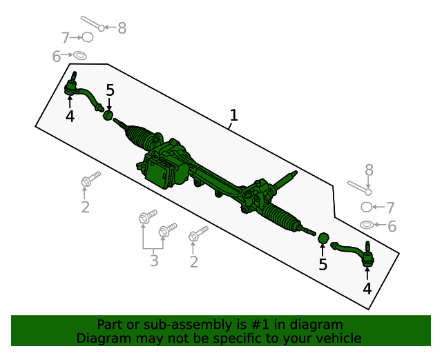 20192022 Genesis G90 Gear Linkage Assembly Mdps 57700D2550 QuirkParts