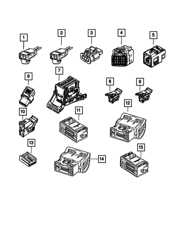 2021 Mopar Electrical Connector 68601348AA Mopar eStore