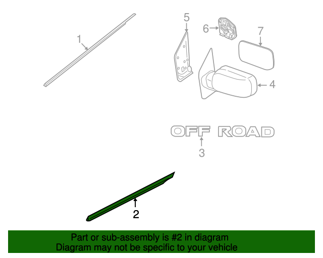 80871EA00A Body Side Molding 20062012 Nissan Xterra World OEM