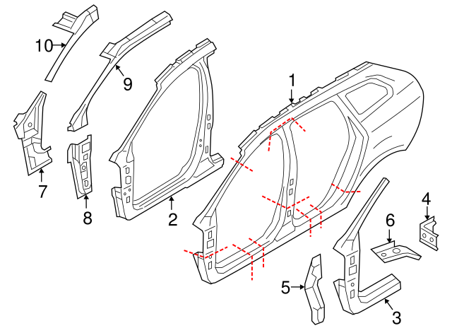Genuine Uniside Assembly for 2010-2017 Volvo XC60 | Part# 31416827  