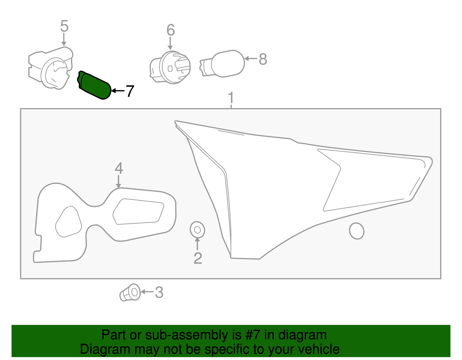 Marker Lamp Bulb - Toyota (90981-11067)