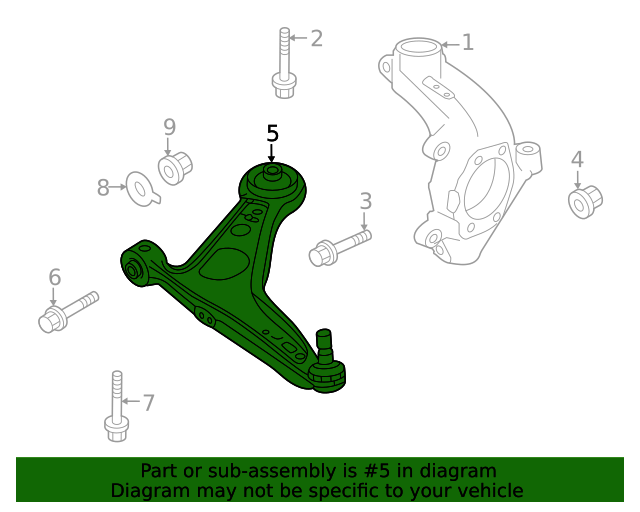 20212023 Nissan Rogue Lower Control Arm 545006RA0B OEM Parts Online