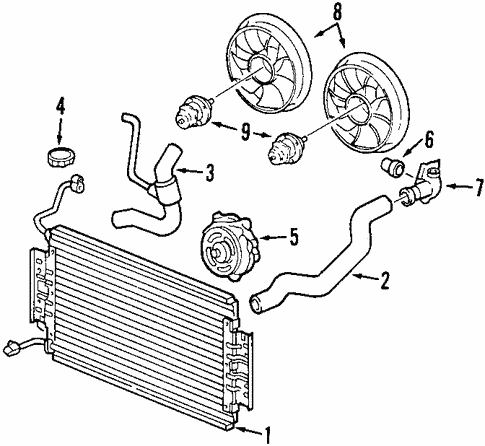 Cooling System for 1999 Oldsmobile Alero #0