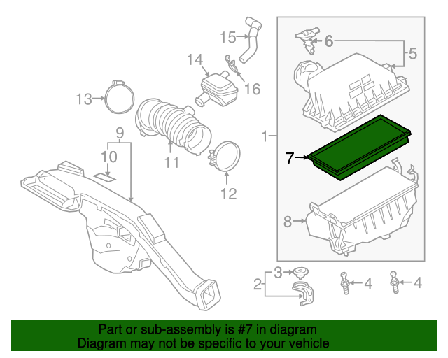 17801F0050 OEM NEW Replacement Engine Air Filter 20182019 Toyota
