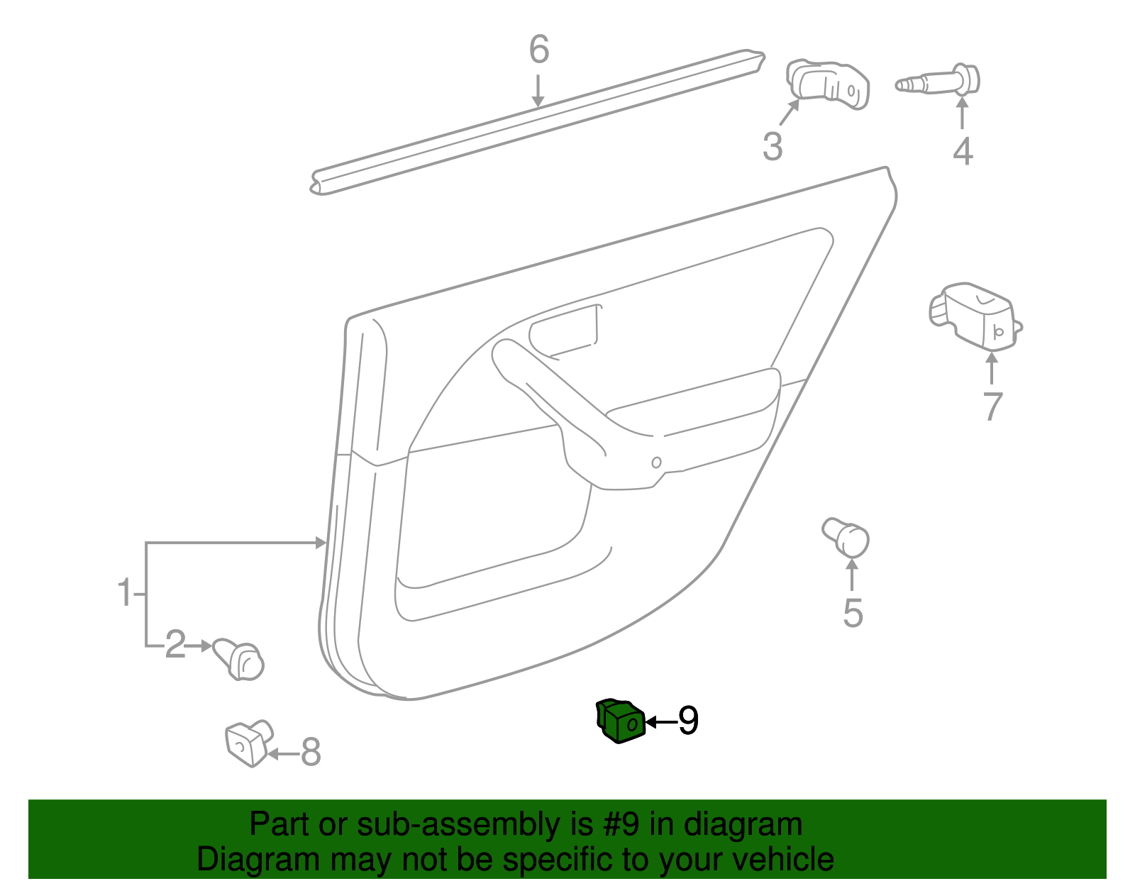 Window Switch Grommet - Toyota (90189-06121)