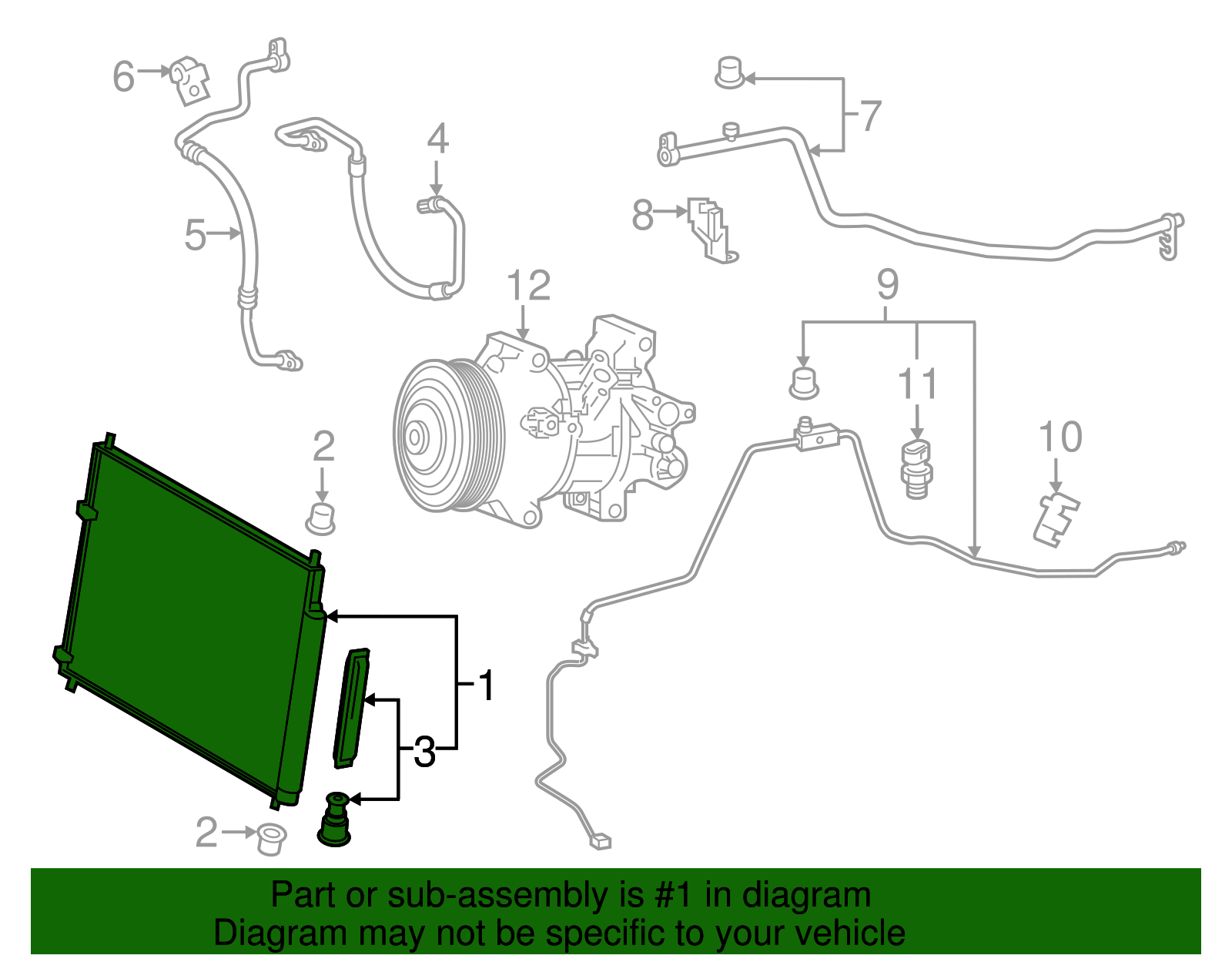 Condenser Assembly - Toyota (88450-12340)