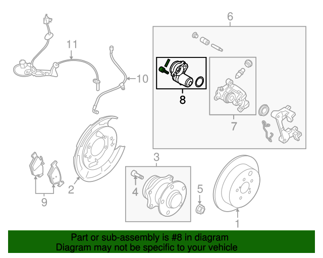 20152022 Subaru Parking Brake Actuator 26669AL010 Subaru Parts Plus