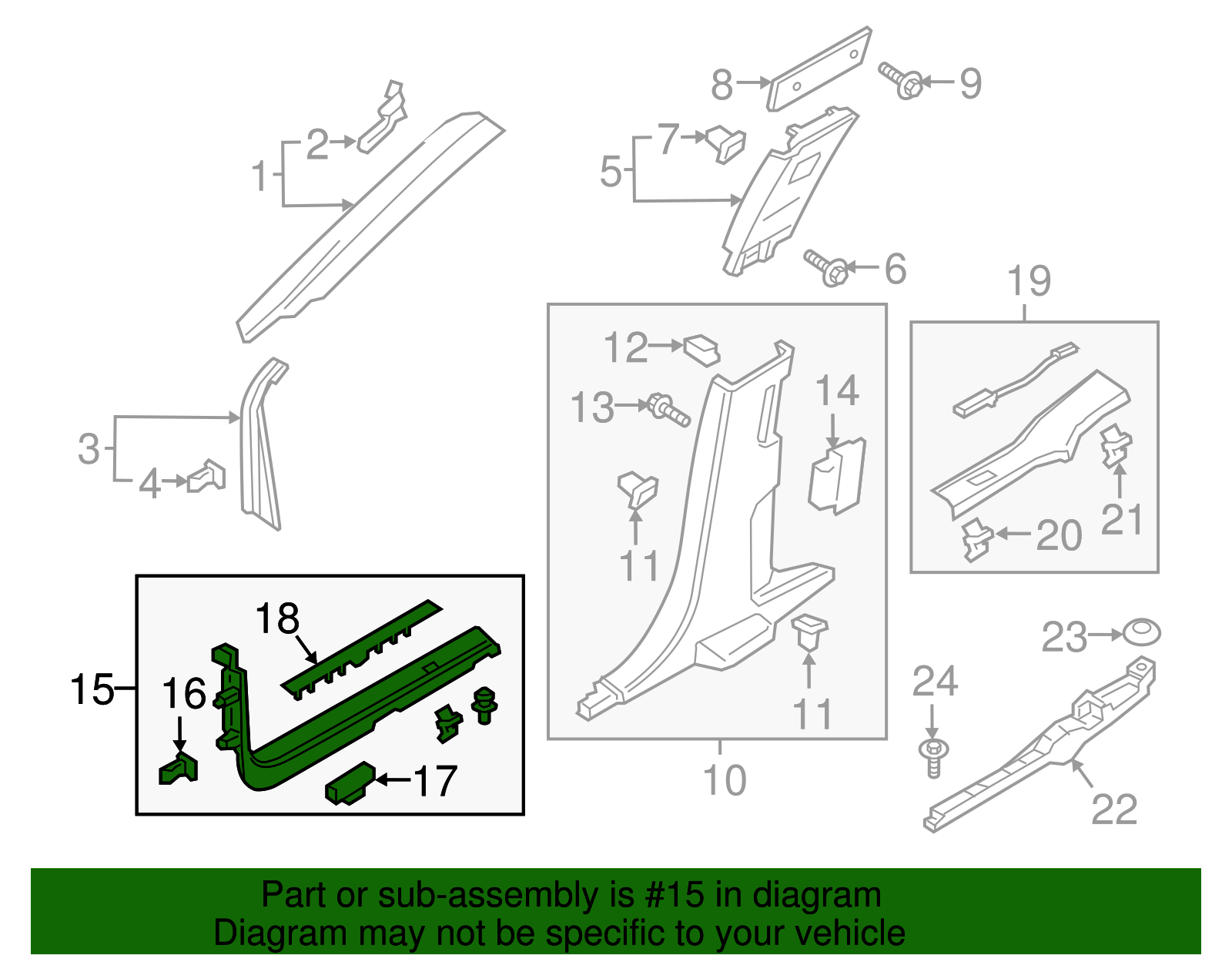 Front Sill Plate - Ford (GD9Z-5413208-BL)