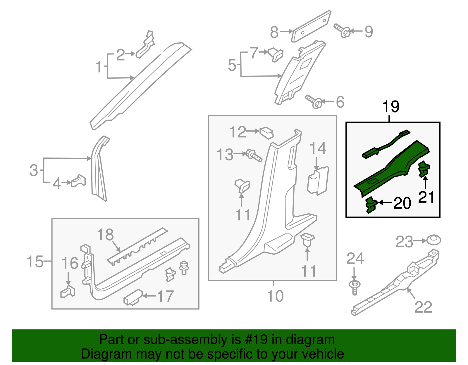 Rear Sill Plate - Ford (GD9Z-5413228-DA)