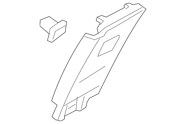 Upper Center Pillar Trim - Ford (GD9Z-5424357-BB)