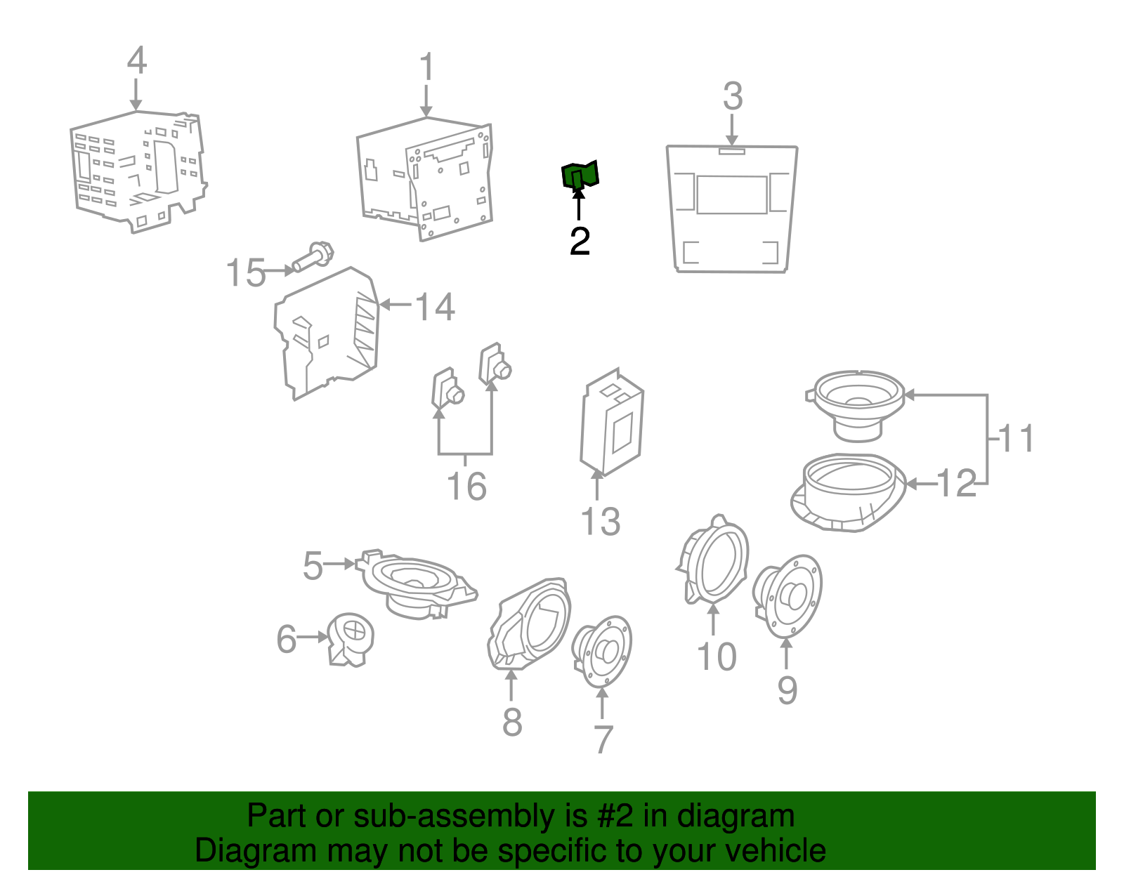 Retainer-Rdo Control (Push On) - GM (92206356)