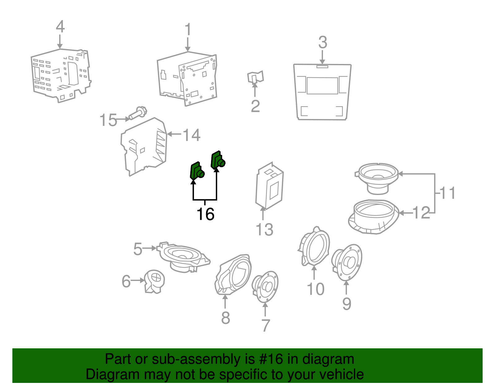 Multi-Purpose Nut - GM (11516149)
