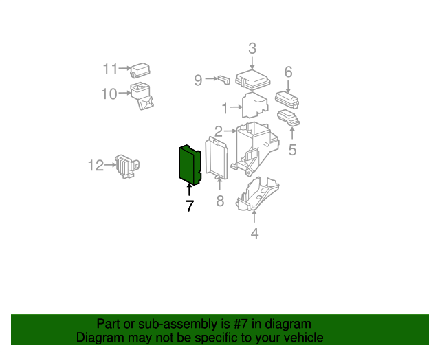 20042009 Lexus Fuse & Relay Box 8272148051 OEM Parts Online