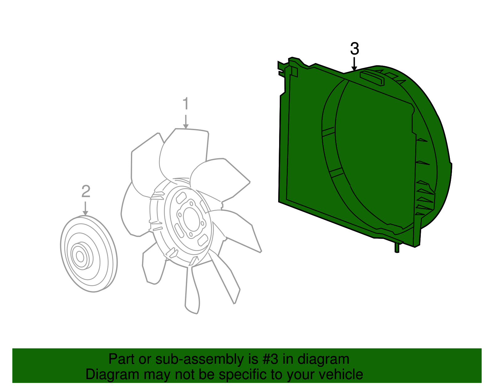 Engine Cooling Fan Shroud - GM (15207758)