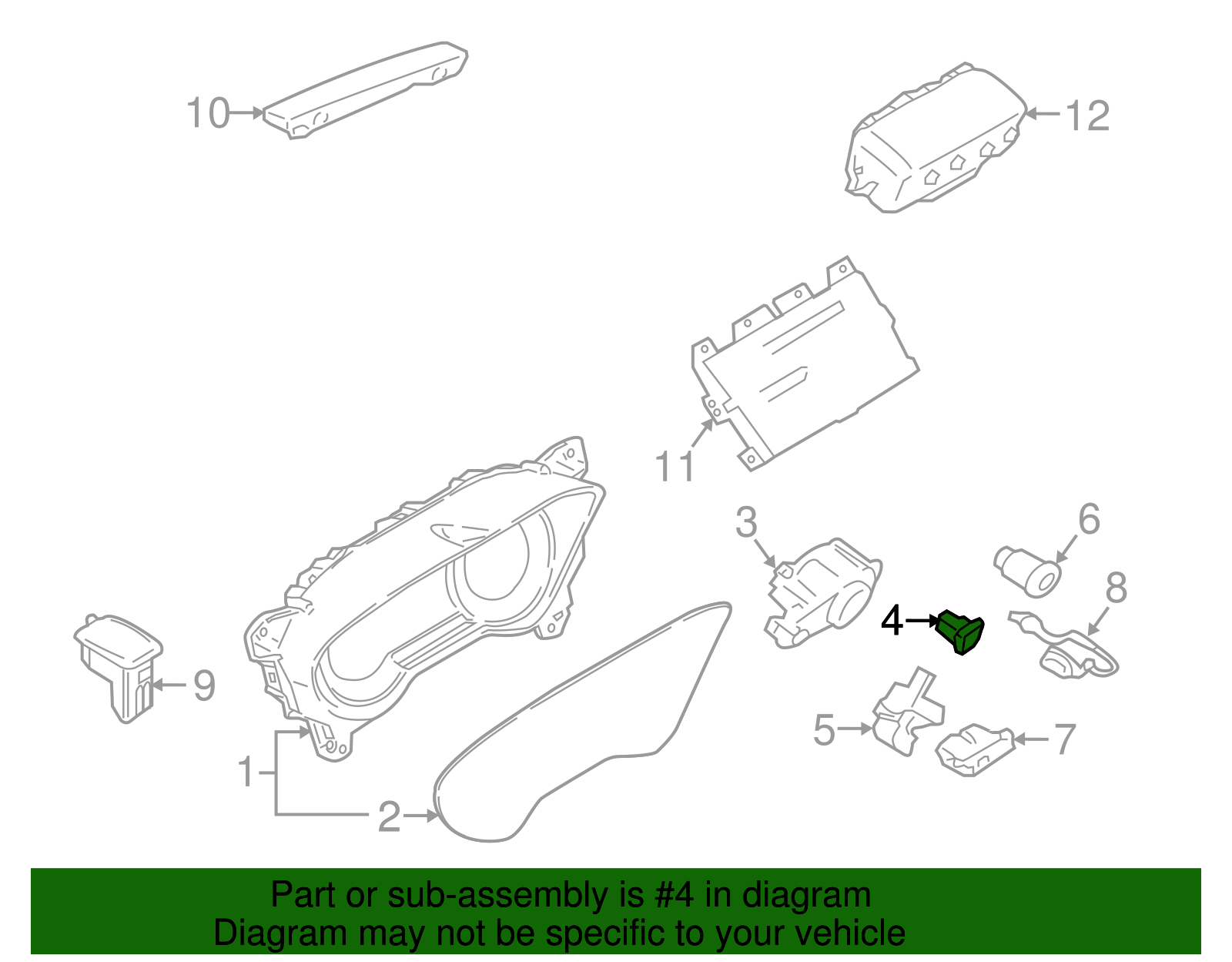Trunk Lid Switch - Ford (GD9Z-54432A38-BA)