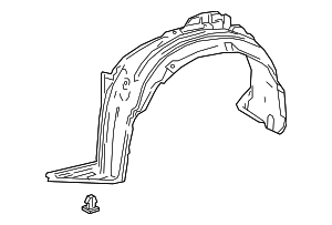 Front Driver Side Fender Liner For 2020-2022 Toyota C-HR (Turkey Built) - Evan-Fischer Brand