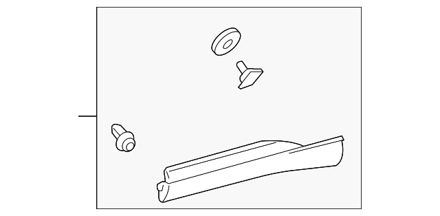 Front Left Door Lower Molding Trim Fit For 2010-2015 Le-x-us
