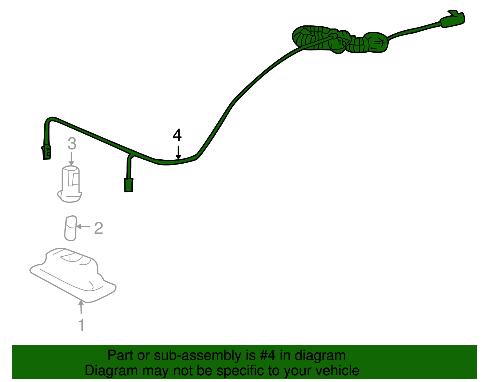 Harness Assembly-R/Cmpt Lid Wrg - GM (92207875)