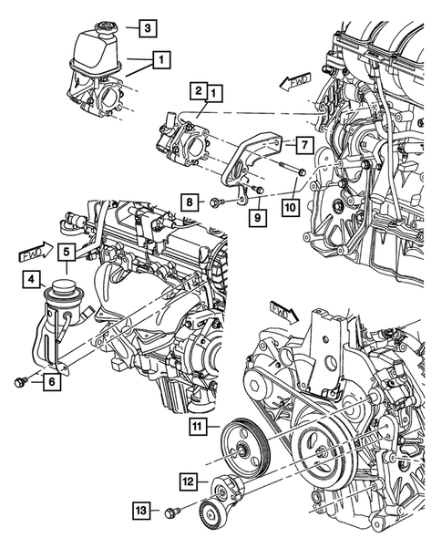 Power Steering Pump for 2007 Chrysler 